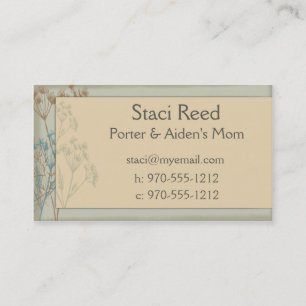 Cartão das mamães - sábio da erva-doce