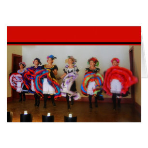 Cartão das meninas de salão de dança