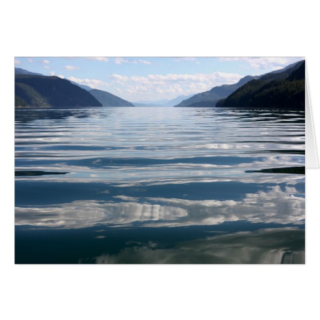 Cartão das reflexões do lago (Frente Horizontal)
