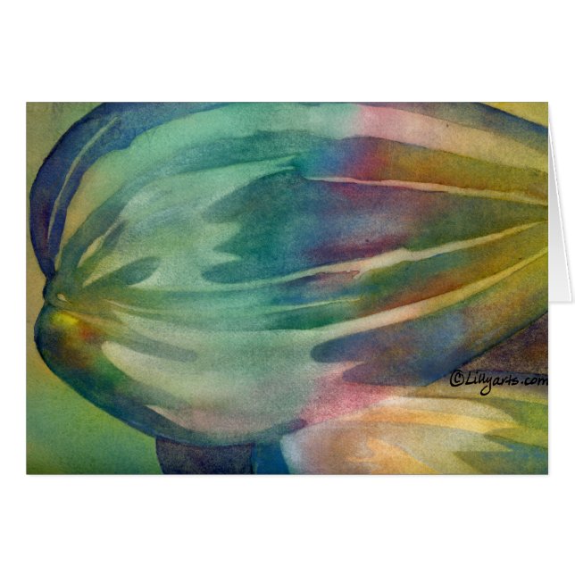 Cartão das sementes de girassol do arco-íris (Frente Horizontal)