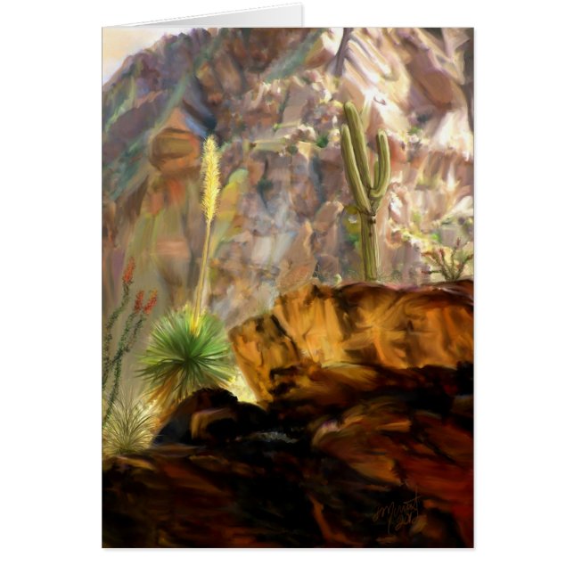 Cartão Das sombras das gargantas (Frente)