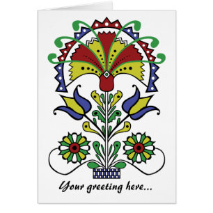 Cartão das tulipas do o do pote