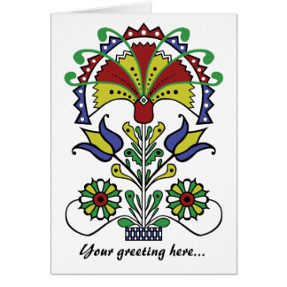 Cartão das tulipas do o do pote