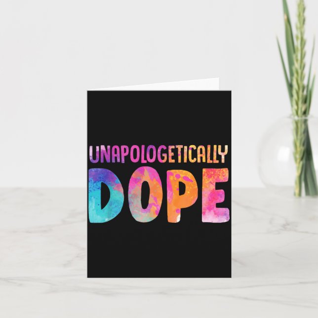 Cartão Dashiki Color Unalogetically Melanin Christmas Gif (Frente)