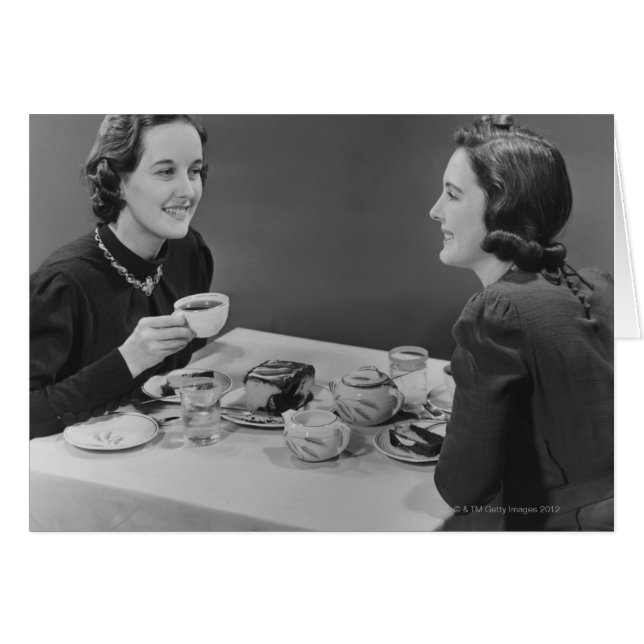 Cartão Data do café (Frente Horizontal)