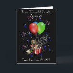 CARTÃO DAUGHTER 21ST BIRTHDAY CARD<br><div class="desc">CAN BE CUSTOMISED.</div>