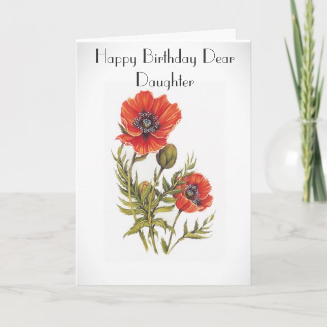 CARTÃO DAUGHTER GREETING CARD (Frente)