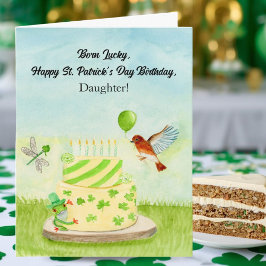 Cartão Daughter Happy St Patricks Day Birthday