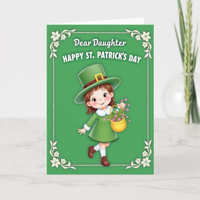 Cartão Daughter Happy St Patricks Day Card (Frente)