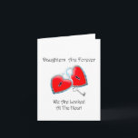 Cartão Daughters Are Forever Poem<br><div class="desc">A Beautiful Poem about Daughters accompanies graphics that are themed to each line rought to you exclusivley by lockhart charm bracelets</div>