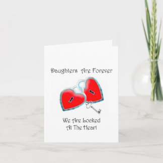 Cartão Daughters Are Forever Poem
