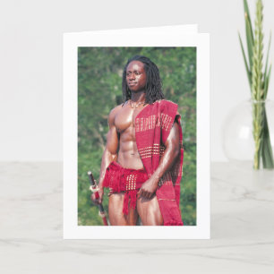 Cartão David Adomah as "The Afrikan"