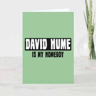 Cartão David Hume é meu Ficar em casa