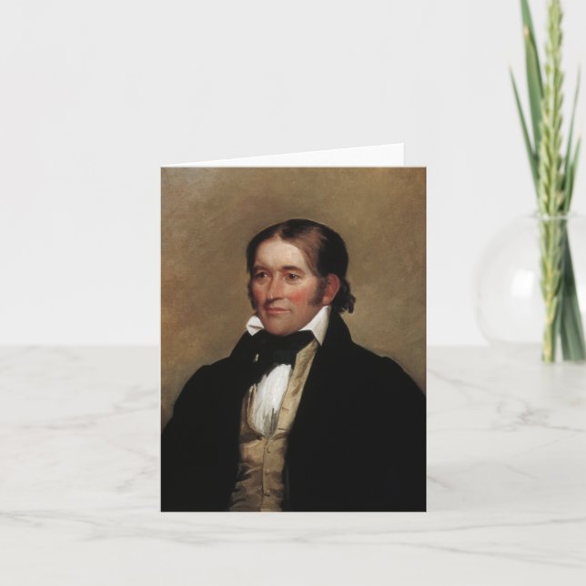 Cartão Davy Crockett (Frente)