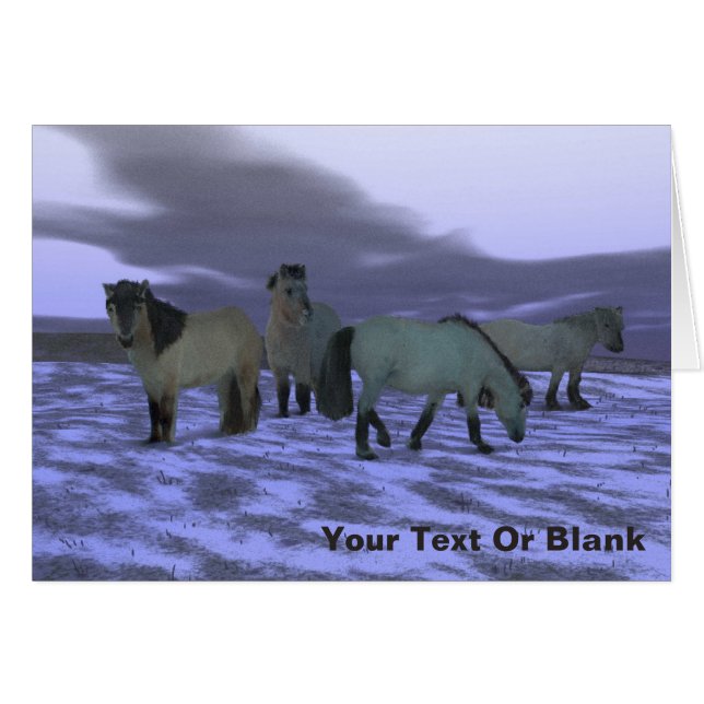 Cartão Dawn Horse (Frente Horizontal)