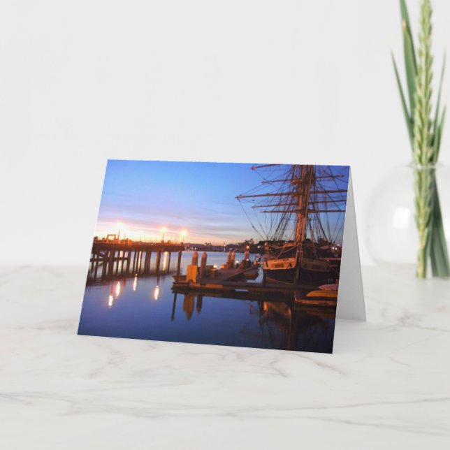 Cartão Dawn no Dana Point Pilgrim (Frente)