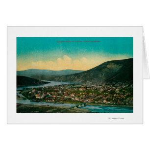 Cartão Dawson, Vista de Cidade Territorial do Alasca Yuko