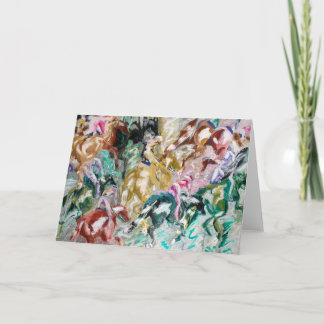Cartão Day at the Races Greeting Card