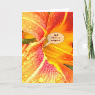 Cartão Day Lily Close Crop Misse You versão 3 Card