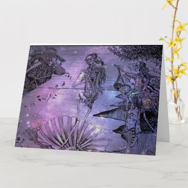 Cartão Day of the Dead Card - Birth of Venus (Flor Amarela)