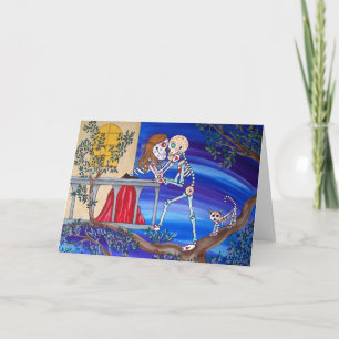 Cartão Day of the Dead Famous Lovers Romeo and Juliet