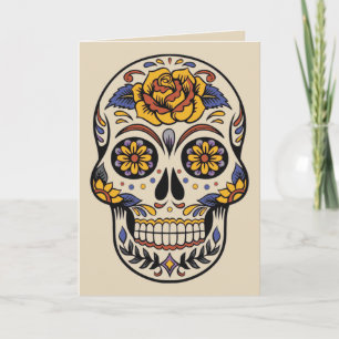 Cartão Day of the dead greeting card