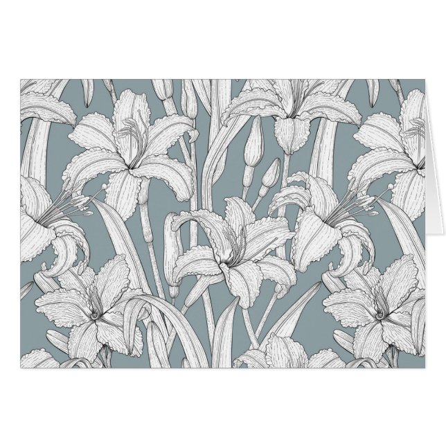 Cartão Daylílias (Frente Horizontal)