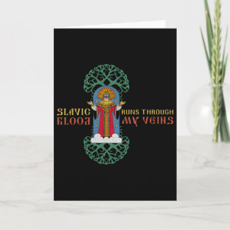 Cartão Dazhbog Ancient Mythological Slavic Paganism Russi