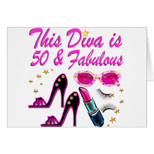 CARTÃO DAZZLING 50TH DIVA