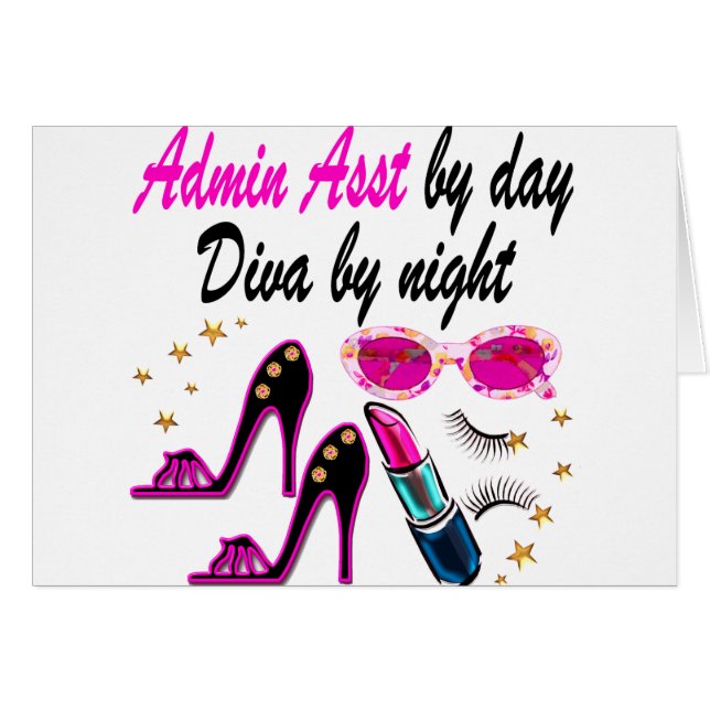 CARTÃO DAZZLING ADMIN ASST DIVA (Frente horizontal)