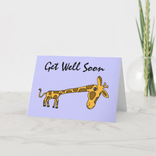 Cartão DC- Funny Giraffe Get Well Card