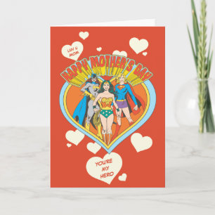 Cartão DC Super Hero Girls Dia das Mães