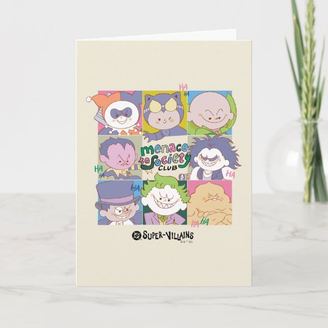 Cartão DC Super-Villain Menace To Society Club Graphic (Frente)