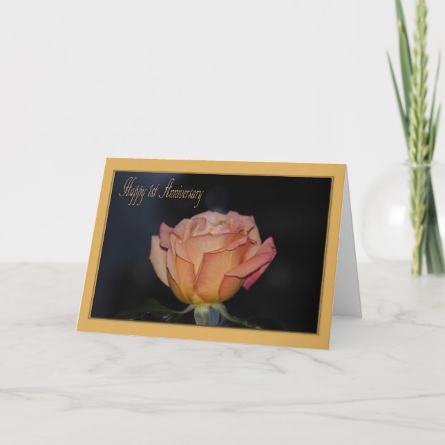 Cartão de 1º Aniversário de Casamento (Frente)