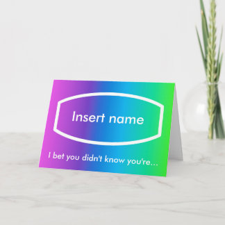 Cartão de 2.222.222.222 segundos (frente personali