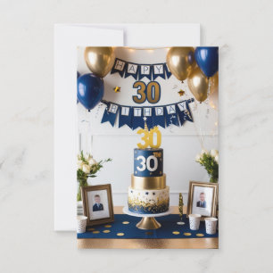 cartão de 30º aniversário do filho