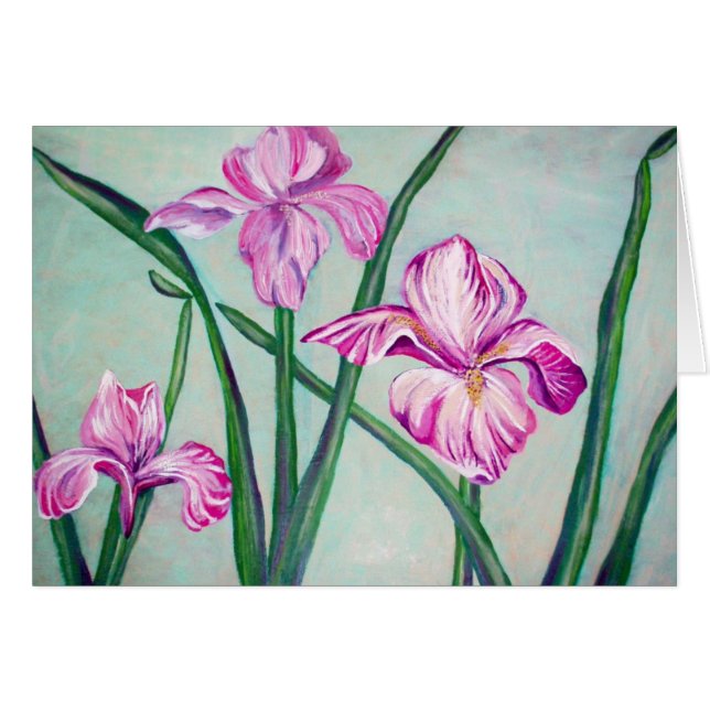 Cartão de 3 íris (Frente Horizontal)