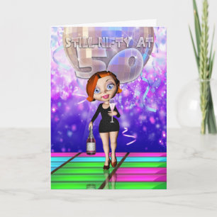 Cartão de 50º aniversário - ainda frouxo aos 50