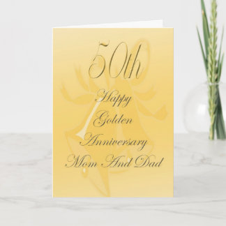 Cartão de 50º Aniversário de Casamento para Mamãe 