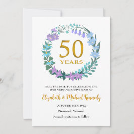 Cartão de 50º Aniversário Douro de Ouro Salve a Da