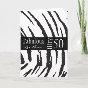Cartão de 50.º aniversário para mulheres "baby boo