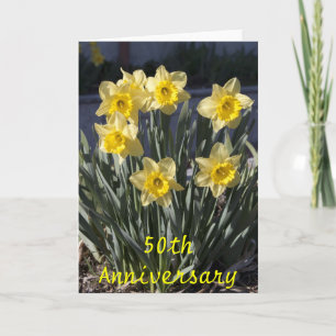 Cartão de 50.o aniversário