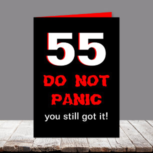 Cartão de 55 anos engraçado para homens