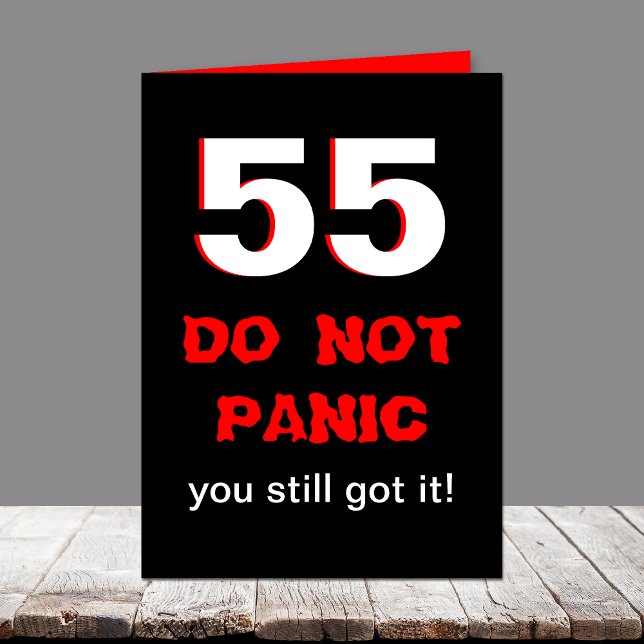 Cartão de 55 anos engraçado para homens (Criador carregado)