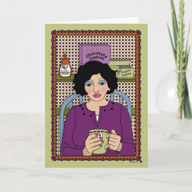 Cartão Dê a si mesmo um Break_A_Greeting Card (Frente)