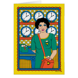 Cartão Dê a si próprio o Time_B_Greeting Card