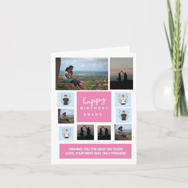 Cartão de Abertura Personalizado Dobrável (Frente)