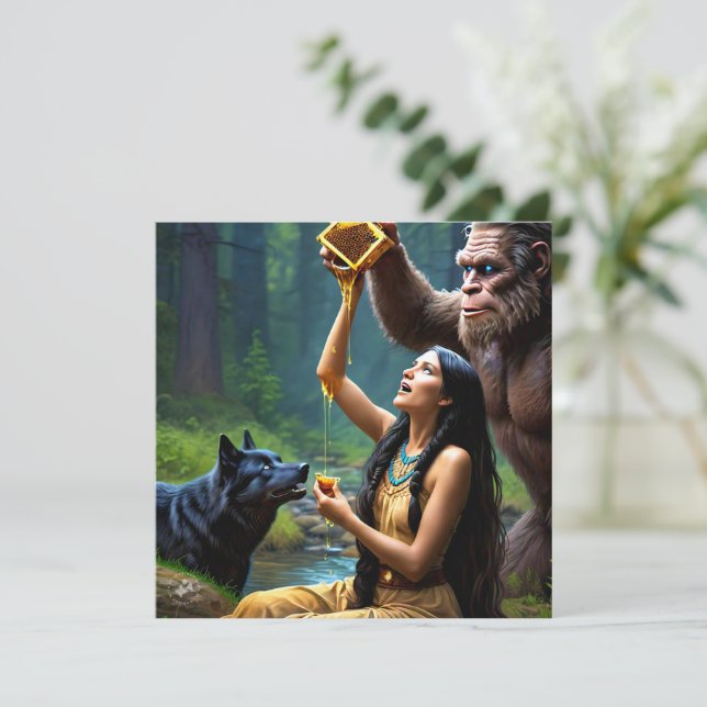 Cartão de Abertura Plano (Em pé/Frente)