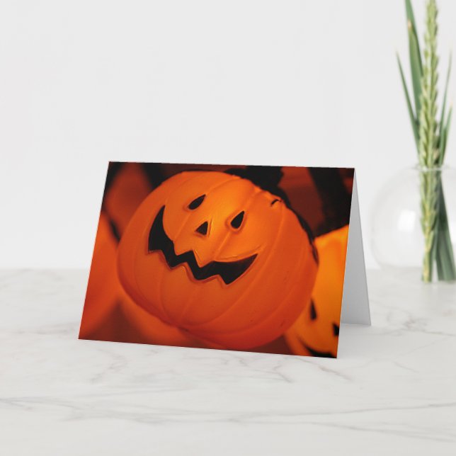 Cartão de Abóbora Halloween (Frente)