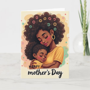Cartão de Abraço do Dia das Mães Floral